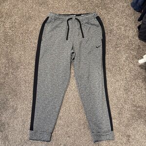 Nike Grey and Black Sweatpants Joggers size XL